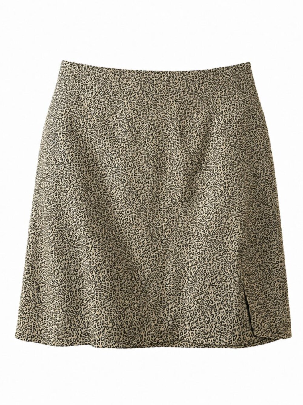 NWT Sage The Label Snow Cat Animal Print Mini Skirt Size Small